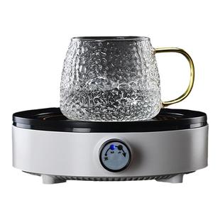 锤纹热奶杯子耐高温带把手防烫高硼硅加热玻璃水杯菠萝杯蘑菇杯