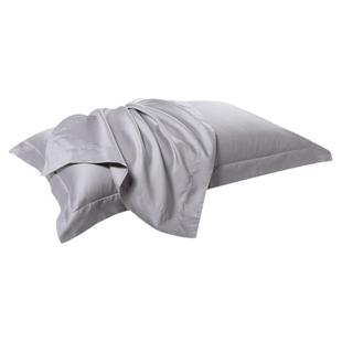 卡撒天娇抗菌防螨60支纯棉枕套被套床笠床单纯色家居长绒棉四件套