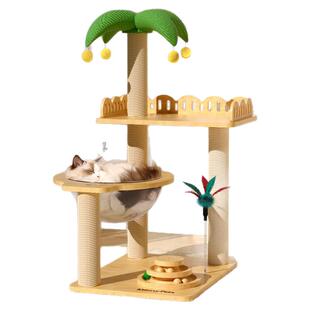 猫爬架家用小户型不占地猫架子一体观景台猫咪玩具太空舱猫窝猫树