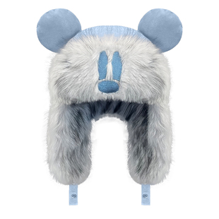 韩国米奇耳朵护耳雷锋帽飞行帽子男女秋冬季加厚保暖防寒毛绒帽潮