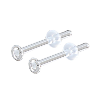 无铅玻璃耳钉新款透明隐形耳棍耳棒养耳洞学生耳环唇钉鼻钉耳骨钉