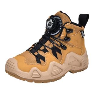 男童鞋子秋冬新款防水户外儿童登山鞋越野防滑软底加绒女童运动鞋