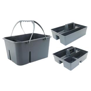 白云手提清洁篮医院酒店保洁工具篮客房分格收纳篮四格加厚杂物筐