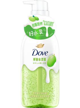 多芬滋润青提白玉豆乳香沐浴露