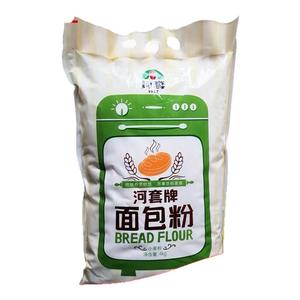 内蒙古河套牌面包粉4kg 高筋面粉 小麦粉  烘焙健康营养食品
