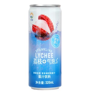 九日果汁饮料荔枝汁菠萝汁气泡水0脂320ml越南进口芭乐茶夏天饮品