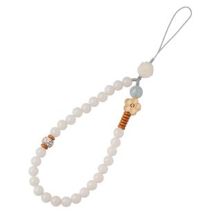 琼睿白玉菩提手机挂绳结实耐用女士手工串珠高端手机链短款手机壳挂饰手机挂链简约超好看挂件精致新款手腕绳
