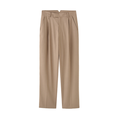 Herz中性垂坠直腿西装裤