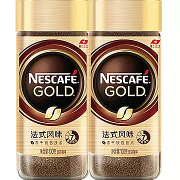 雀巢咖啡瑞士金牌冻干黑咖100g*2瓶