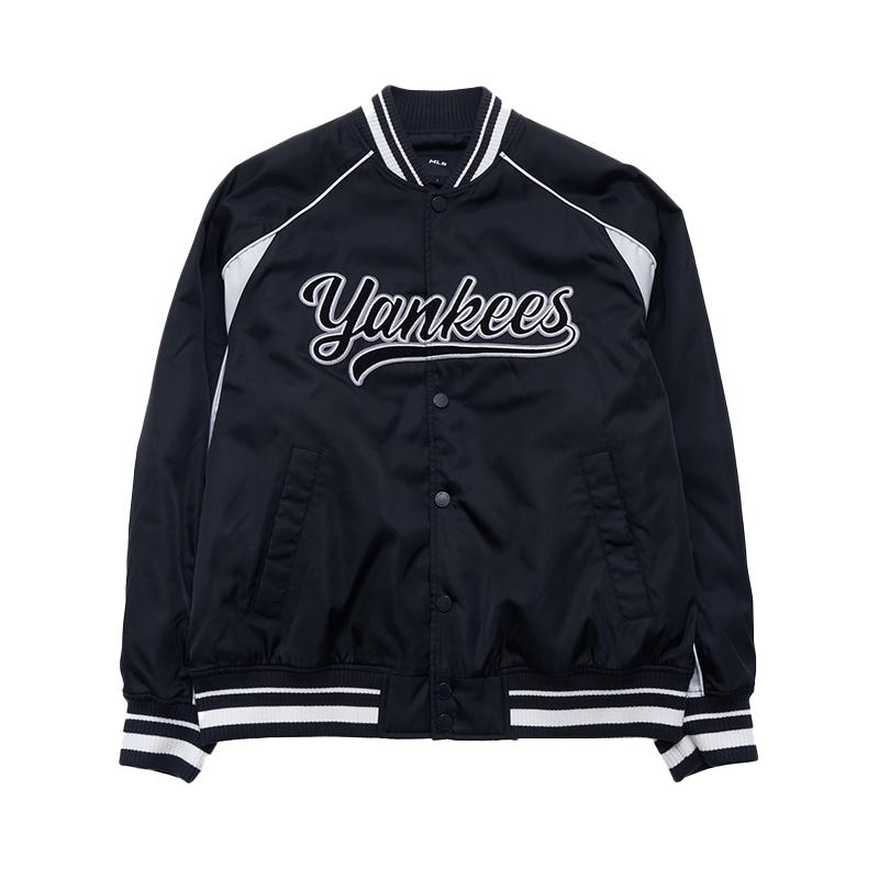 MLB复古学院风棒球外套