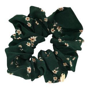 Vivian's夏日小花真丝发圈~绿夏の细语~大肠卷发绳皮筋大肠发圈