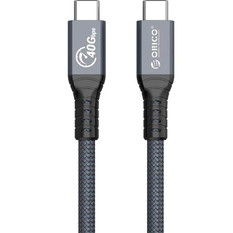 ORICO/奥睿科兼容雷电4三3数据线USB4全功能thunderbolt4typec双头8k投屏充电pd100连接硬盘柜硬盘盒显卡坞