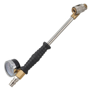 自锁式充气头双头充气杆勾式推拉自锁打气咀货车轮胎打气嘴加气杆