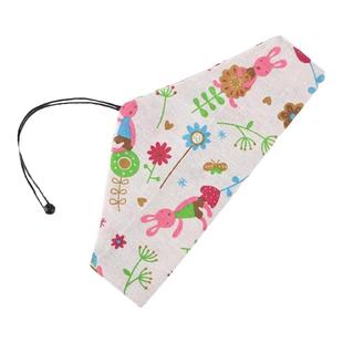 小清新便捷餐具 木质筷子勺套装 长款棉麻布袋学生上班餐具组合