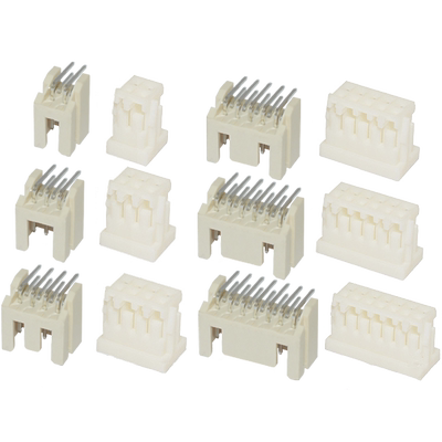 双排弯针座插头压线连接器