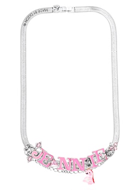 jennie同名甜妹多巴胺字母项链