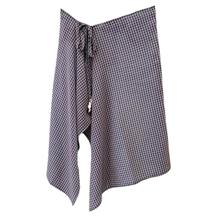 复古豹纹屁帘女春款气质百搭半身裙下摆短裙叠穿系带高级感屁帘