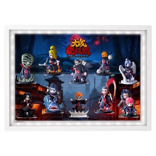 POPMART 泡泡玛特共鸣火影忍者大战晓组织主题手办展示盒