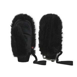 狗斯基滑雪手套仿真皮毛防水并指Primaloft金标保暖手套焖子