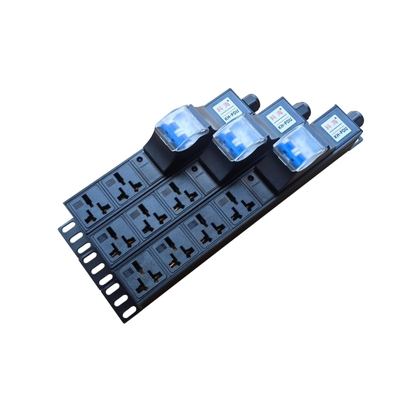 科海PDU工业接线板234568位10A16A空开防短路过载保护排插座定制