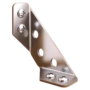 三角不锈钢支架加厚角码多功能固定器橱柜加固90配件直角吊柜加固