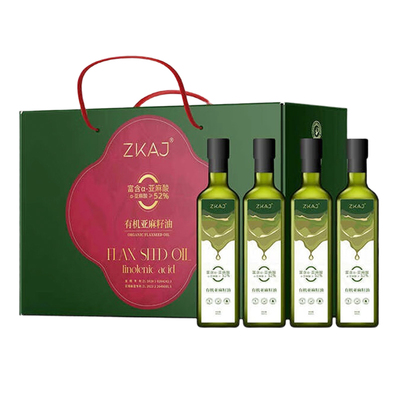 中科爱伽有机亚麻籽油低温冷榨