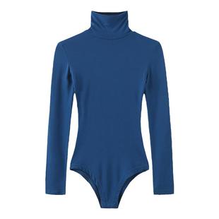 Style系列谢欣同款修身超弹力高领莫代尔连体现代舞演出外穿长袖