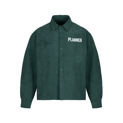 水洗做旧工装长袖衬衣薄外套