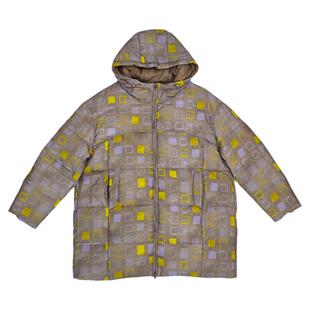 无色无味【都市绿洲】羽绒服女中长款2025新款冬季撞色大码外套女