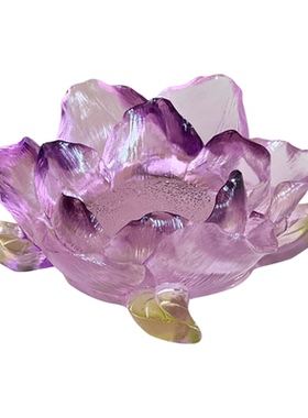 古法琉璃山茶花香插香座