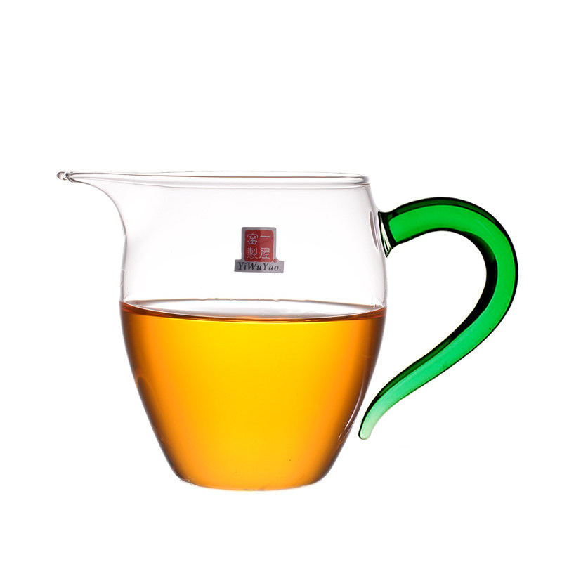 一屋窑高硼硅耐热透明玻璃工夫茶道蜂鸟公杯FH-3482SY茶海分茶器