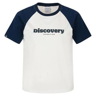 Discovery探索户外凉感防晒撞色插肩短袖T恤女士26夏季新品RS9I