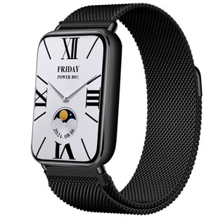 适用小米手环8pro米兰金属磁吸表带9pro通用红米watch5夏天男生高级感替换带redmiwatch4智能运动NFC透气腕带