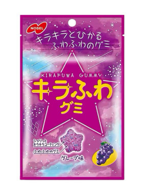 日本进口诺贝尔星星糖葡萄味软糖