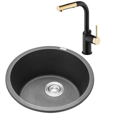 单槽水槽摩恩高品质花岗岩