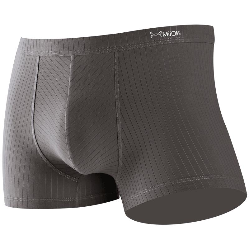 猫人纯棉内裤男士平角宽松莫代尔抗菌裆四角裤舒适短裤头潮