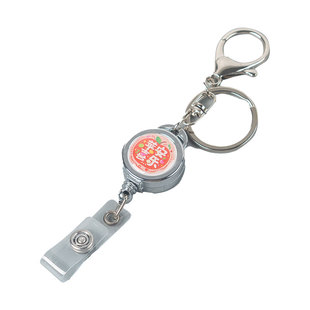 可爱卡通伸缩扣钥匙扣公交卡证件套身份证保护套学生卡出入证易拉