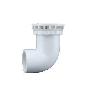 鱼缸下水强排弯头pvc管件90度强排水弯头平底排水管接头放水配件