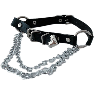 暗黑个性朋克机车风腰带女夏腰链背带配JK连衣裙子收腰嘻哈装饰酷