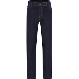 Navigare意大利小帆船春季新款水洗牛仔裤男锥形裤深蓝色休闲裤子