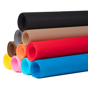 加厚摄影无纺布纯色背景布照相不反光网红直播背景装饰人像证件照背景布挂布白色拍照道具红色吸光影棚照相馆