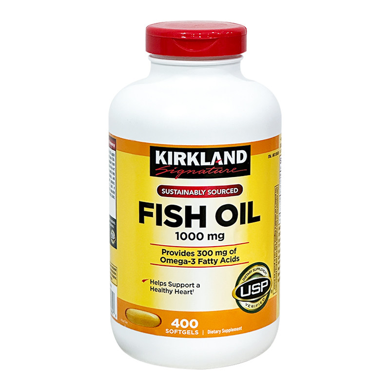现货Kirkland深海鱼油胶囊中老年
