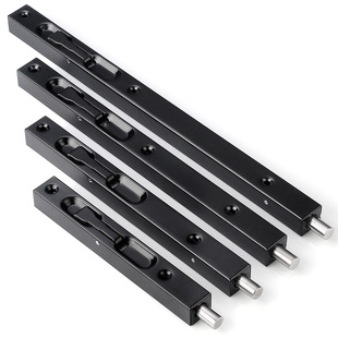 木门地插销304不锈钢上下暗装门栓大门防盗门子母门天地暗插销锁