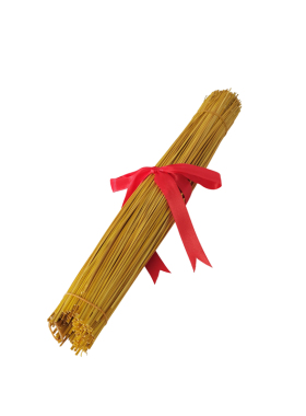 去尾稻草捆红绳传统民俗怀旧布景