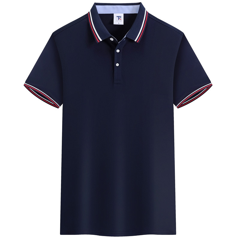 冰丝短袖POLO衫T恤定制工作服夏季广告衫印LOGO企业厂服男女工装