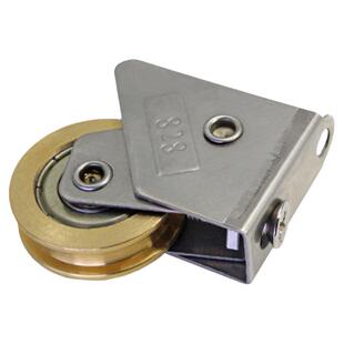 浦恒828型铝合金门窗滑轮老式推拉窗户滚轮不锈钢轴承铜轮移门轮