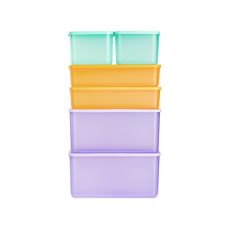 【新品】特百惠新冷藏6件套冰箱水果便当盒专用保鲜盒存储食品级