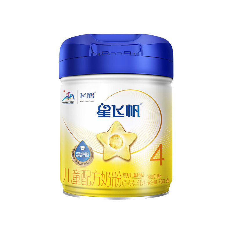 飞鹤星飞帆4段儿童成长奶粉高钙
