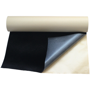 背胶自粘绒布黑色加厚加密不干胶消光植绒布带自粘胶柜台抽屉布料