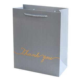 感恩节简约礼物袋黑色高档生日礼品袋加厚大小包装袋精美手提纸袋